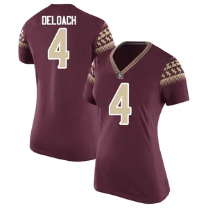 Women's Kalen DeLoach Nike Florida State Seminoles Women's Replica Garnet Football College Jersey